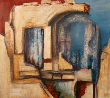 Painting titled "Ruine2" by Abdelouahed Ghanemi, Original Artwork, Acrylic