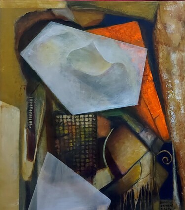 Malarstwo zatytułowany „désorde” autorstwa Abdelouahed Ghanemi, Oryginalna praca, Akryl