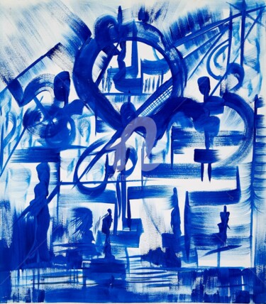 Peinture intitulée "mono1" par Abdelouahed Ziani, Œuvre d'art originale, Acrylique