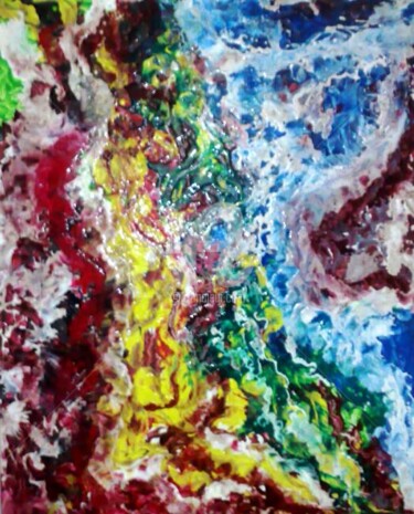 Painting titled "sensation16" by Abdelouahed Ziani, Original Artwork