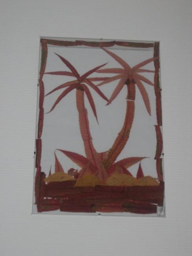 Peinture intitulée "les deux palmiers" par Papillon, Œuvre d'art originale
