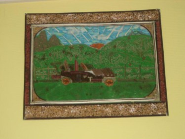 Peinture intitulée "voiture de collecti…" par Papillon, Œuvre d'art originale