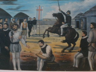 Painting titled "FUNDACION DE LA CIU…" by Abdenago, Original Artwork