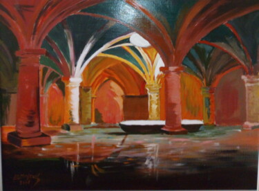 Pittura intitolato "La  Citerne portuga…" da Abderrahim El Moujaouid, Opera d'arte originale, Acrilico Montato su Telaio per…