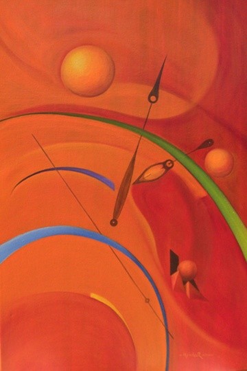 Pintura titulada "Echo del Tiempo" por Abdías Méndezrobles (MéndezRobles), Obra de arte original, Oleo