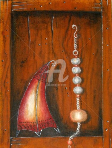 Peinture intitulée "Des objets d'artisa…" par Rachida Abdrebbi, Œuvre d'art originale