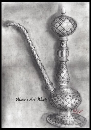 Drawing titled "hookah" by Abeer Malik, Original Artwork, Other