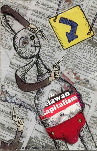 Collages titled "melawan kapitalisku" by Abeikoen, Original Artwork