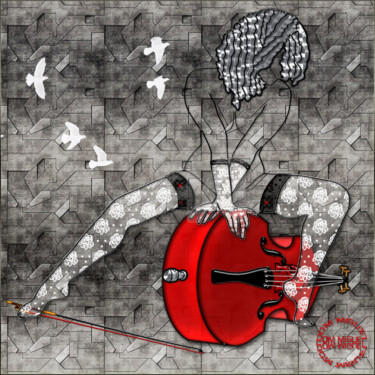 Arçons Digitale Künste mit dem Titel "Arçons" von Abelard, Original-Kunstwerk, Digitale Malerei