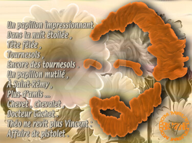 Vincent Van Gogh Digital Arts titled "Vincent Van Gogh" by Abelard, Original Art, Digital Painting