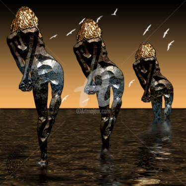 Arts numériques intitulée "Gradiva" par Abelard, Œuvre d'art originale, Peinture numérique