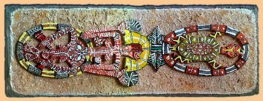 Pintura titulada "Maternidad Aborigen" por Filgueiras, Obra de arte original