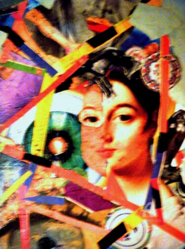 Collages intitulée "Femme et Formes" par Fatiha Abellache, Œuvre d'art originale, Collages