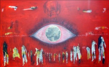 Peinture intitulée "l'oeil de Dieu" par Abga, Œuvre d'art originale