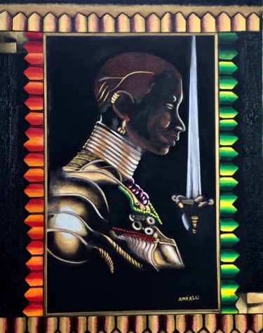 Painting titled "One Love/War" by Andrew (Ana` Alu) Hollimon, Original Artwork, Acrylic