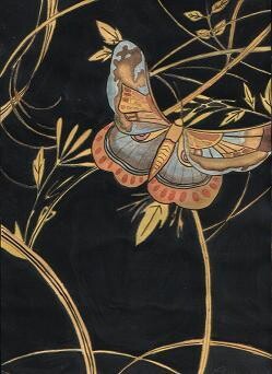 Painting titled "Golden Butterfly" by Abhilasha Singh, Original Artwork