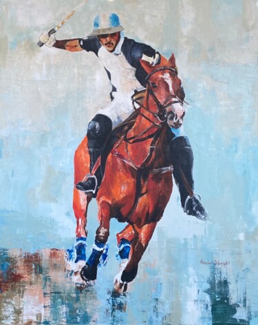 Peinture intitulée "Polo" par Abhishek Deheriya, Œuvre d'art originale, Acrylique