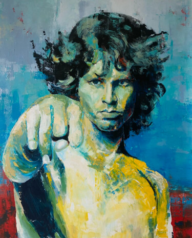 Peinture intitulée "The Doors Jim Morri…" par Abhishek Deheriya, Œuvre d'art originale, Acrylique