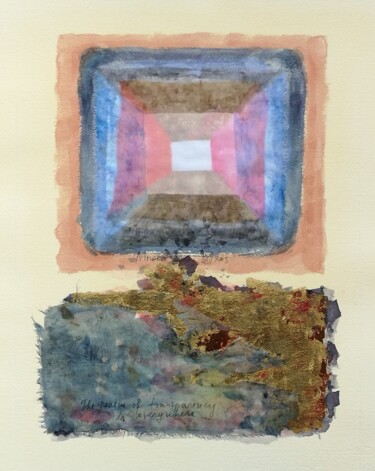 Κολάζ με τίτλο "Sonnet no. 5" από Monica Rus, Αυθεντικά έργα τέχνης, Κολάζ Τοποθετήθηκε στο Αλουμίνιο