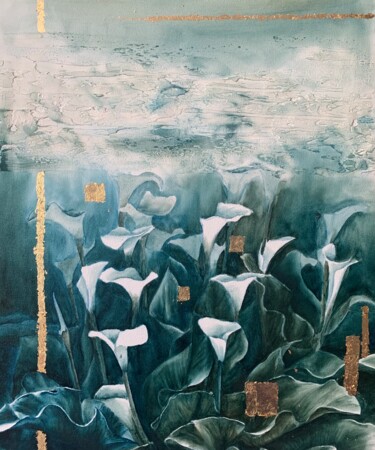 Malerei mit dem Titel "Naissance" von Abigahël Dantzer, Original-Kunstwerk, Öl