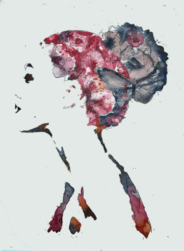 Картина под названием "Sarah's Dream" - Abi Jameson, Подлинное произведение искусства, Акварель Установлен на картон