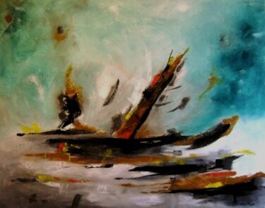 Pintura titulada "Viagens Marítimas II" por Abílio Marcos, Obra de arte original, Oleo