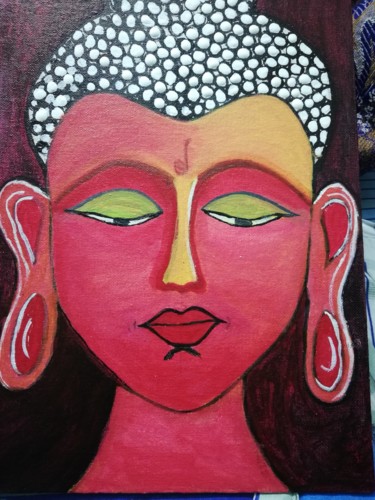 Painting titled "Buddha.jpeg" by Abinaya Mano, Original Artwork