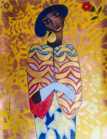 Peinture intitulée "Niniola (Dating sit…" par Abiodun Ogunfowodu, Œuvre d'art originale, Acrylique