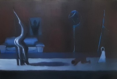 In the Beginning Peinture intitulée "In the Beginning" par Abiola Akinokun, Œuvre d'art originale, Acrylique