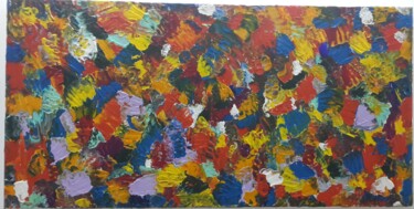 Malarstwo zatytułowany „Tapis coloré” autorstwa Ablaben Baibeche, Oryginalna praca, Akryl