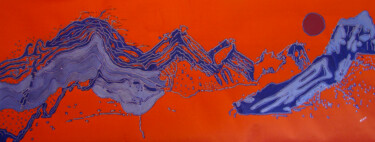 Art textile intitulée "Atlas" par Abora, Œuvre d'art originale, Tissu