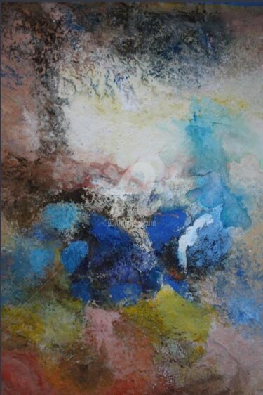 Painting titled "Abstraction N°5" by A Bourg Art, Original Artwork