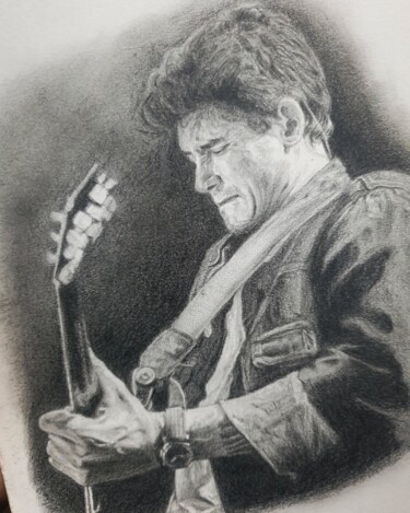 Desenho intitulada "John Mayer" por Abraham Peñamante (Abe), Obras de arte originais, Grafite