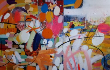 Картина под названием "A trip to summer" - Ирина Абрамова, Подлинное произведение искусства, Масло Установлен на Деревянная…