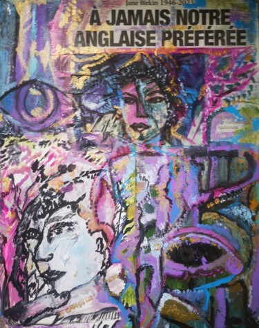 Картина под названием "Jane, Fernande et S…" - Abricodéal Îles, Подлинное произведение искусства, Акрил