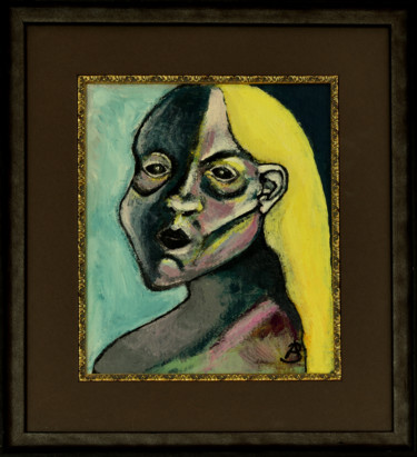 Картина под названием ""The Faded Face"" - Agota Olimpija Bričkutė, Подлинное произведение искусства, Акрил
