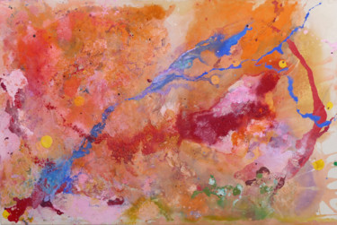 Painting titled "Stream of Conscious…" by Larry Wolf, Original Artwork, Acrylic