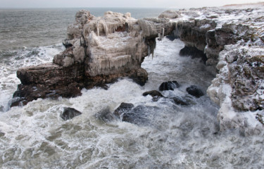 Photography titled "Winter Sea Storm An…" by Absenth Photography, Original Artwork