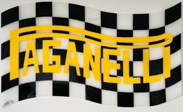 绘画 标题为“🏁 PAGANELLI F1 🏁” 由Arnaud Bertrand Soldera Paganelli (Absp.Off), 原创艺术品, 喷漆