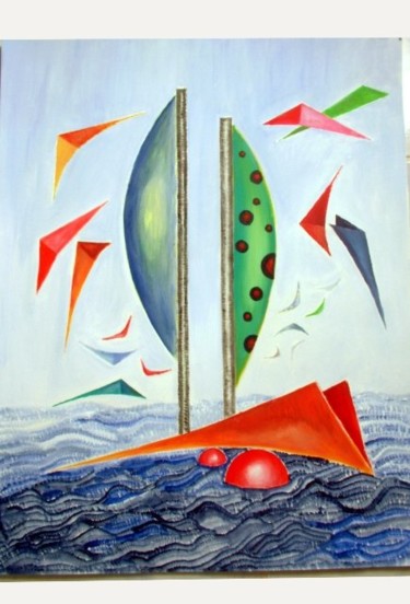 "birds of sea" başlıklı Tablo Önder Bora tarafından, Orijinal sanat, Petrol