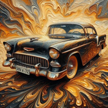 Digital Arts titled "Timeless Ride: A Vi…" by Abstract Bliss, Original Artwork, AI generated image