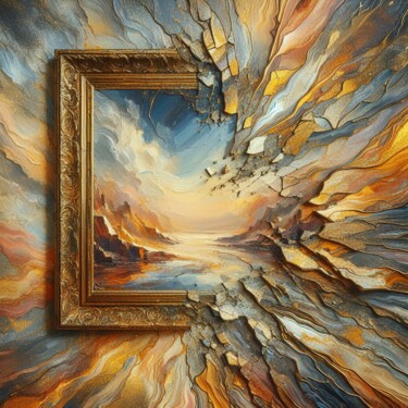 Artes digitais intitulada "Fractured Euphoria" por Abstract Bliss, Obras de arte originais, Imagem gerada por IA