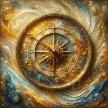 Arte digital titulada "Shadows of Time: An…" por Abstract Bliss, Obra de arte original, Imagen generada por IA