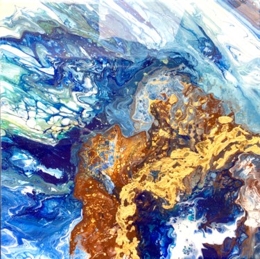 Painting titled "Earth. Top view." by Irina Andrianova, Original Artwork, Acrylic