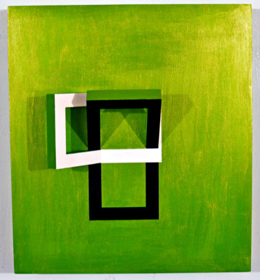 Peinture intitulée "Imperfect Symmetry" par Pablo Alfredo De La Peña, Œuvre d'art originale, Émail