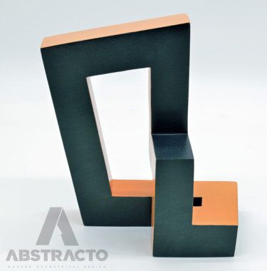 Skulptur mit dem Titel "E Type" von Pablo Alfredo De La Peña, Original-Kunstwerk, Holz