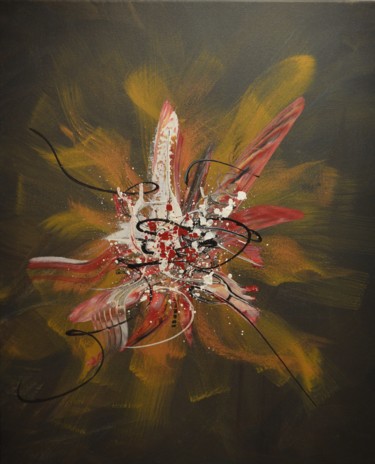 Peinture intitulée "Fleur du Malt" par Abstr'Art Design, Œuvre d'art originale, Acrylique Monté sur Châssis en bois