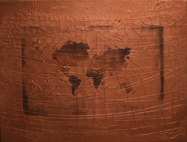 Peinture intitulée "Secheresse du monde" par Abstr'Art Design, Œuvre d'art originale, Acrylique Monté sur Châssis en bois