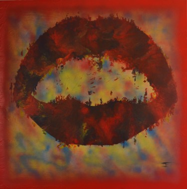 Peinture intitulée "kiss of fire" par Abstr'Art Design, Œuvre d'art originale, Acrylique