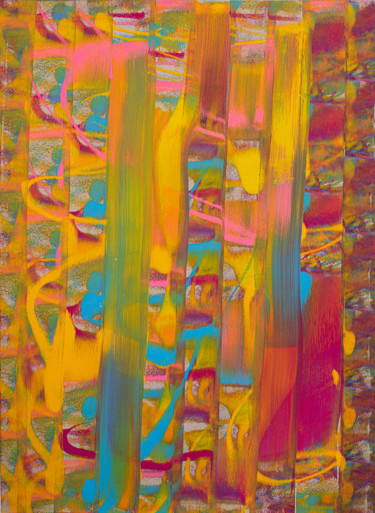 Painting titled "ColorFul" by Cristiano Bernardo (Abstrato), Original Artwork, Acrylic Mounted on Wood Panel